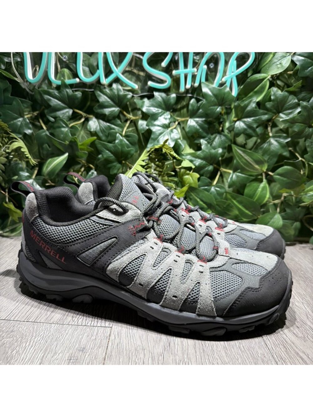 Merrell Accentor 3 Rock Gray Low Comfort Hiking Trail Shoes Men Size 13 W